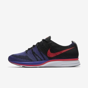 Nike Flyknit Trainer - Férfi Utcai Cipő - Fekete/Lila/Narancssárga/Piros